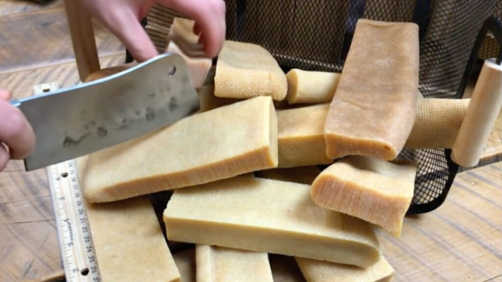 Cutting and Shaping Himalayan Dog Chew